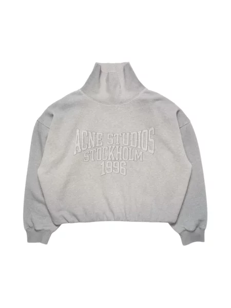 Bluza Acne Studios z logo szara