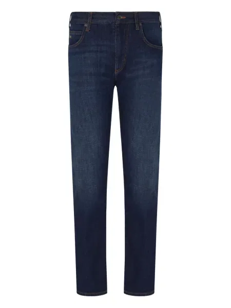 Blugi Emporio Armani cu 5 buzunare albastru