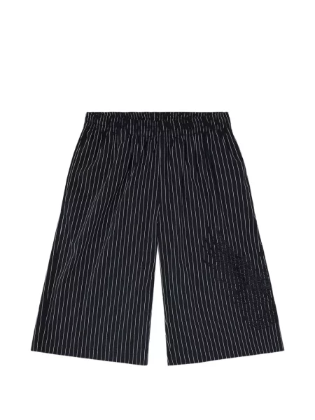 Pantaloni scurți Diesel cu broderie negru