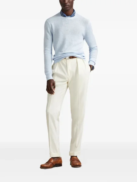 Șapcă Polo Ralph Lauren cu broderie din țesătură twill în carouri albastru