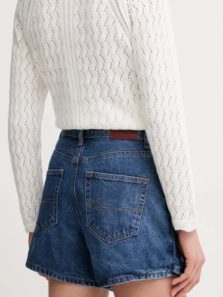 Kalhotová sukně Pepe Jeans REGULAR SKORT HW high waist modrá