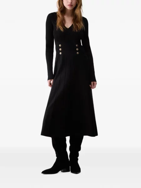 Rochie midi Liu Jo tricotate negru