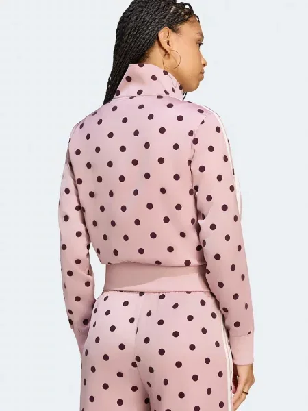 Adidas Originals кофта на застібці Satin Polka Dots