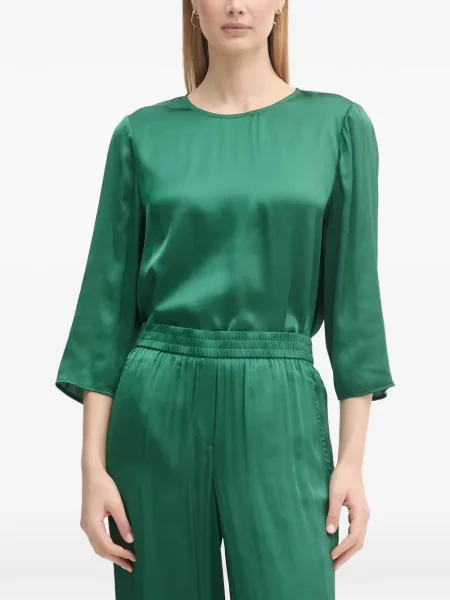 Bluză Marc Aurel din satin verde
