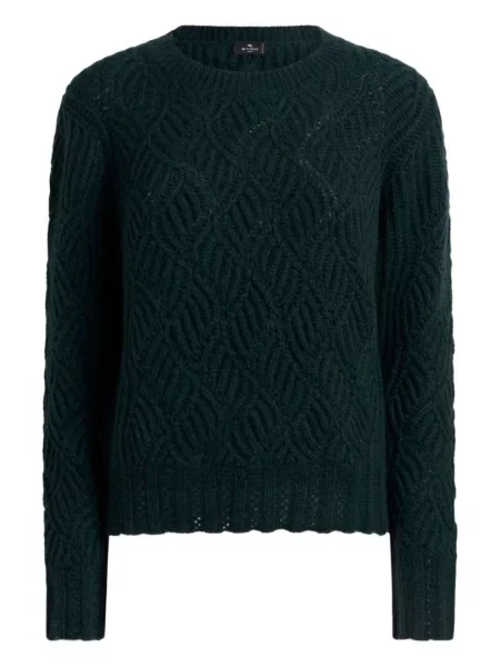 Pulover Etro din cașmir verde