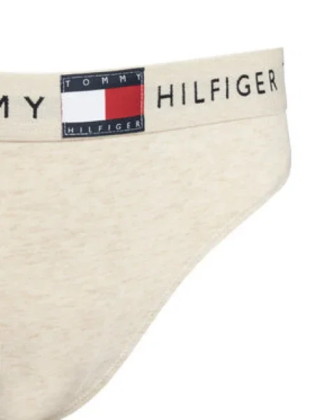 Tommy Hilfiger Stringové nohavičky Écru biela