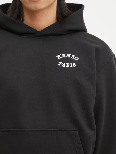 Однотонный свитер Kenzo с капюшоном черный