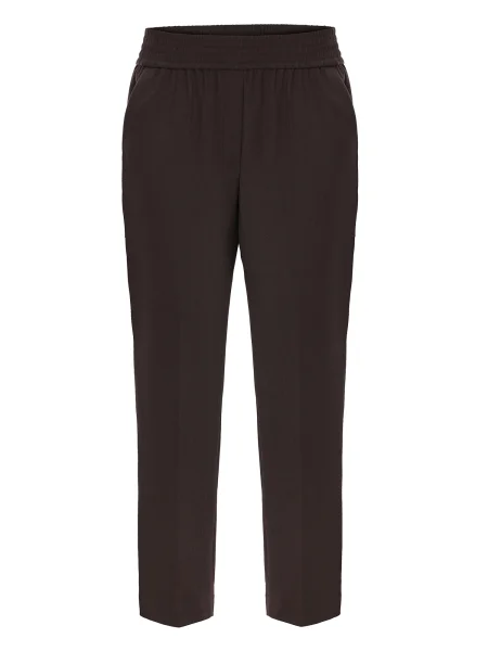 TATUUM Pantaloni cu dungă Milti ciocolatiu