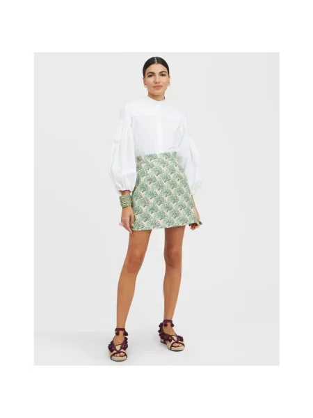 Mała mały spódnica mini La Doublej zielona