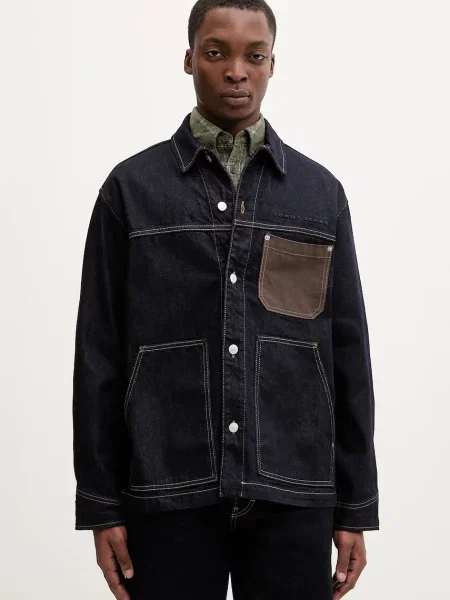 Τζιν μπουφάν Tommy Jeans ναυτικό μπλε