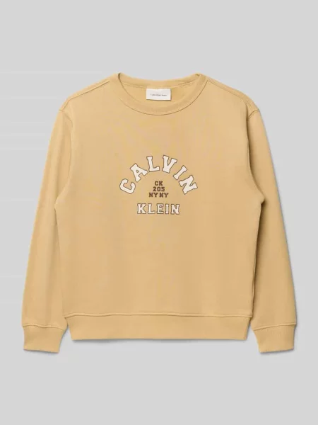 Bluza o kroju regular fit z nadrukiem z logo model Varsity' Calvin Klein Jeans