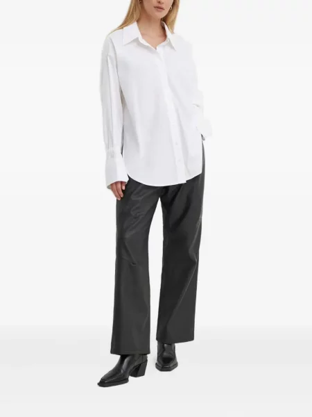 Pantaloni Won Hundred din piele negru
