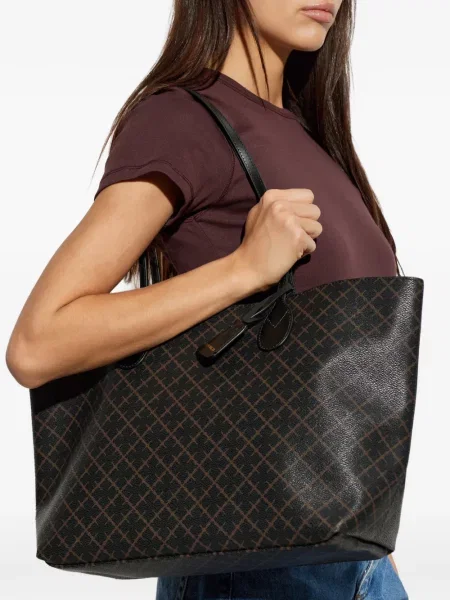 Geantă shopper By Malene Birger cu imagine negru