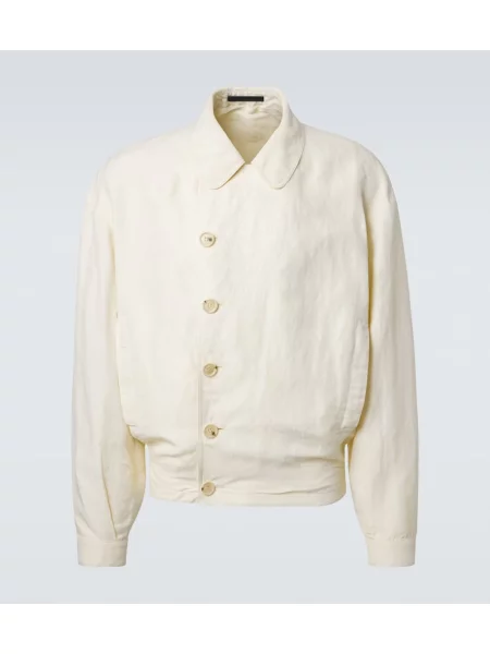 Kurtka bomber Giorgio Armani biały
