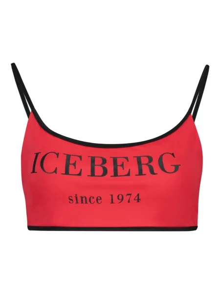 Bikini Iceberg z nadrukiem czerwony