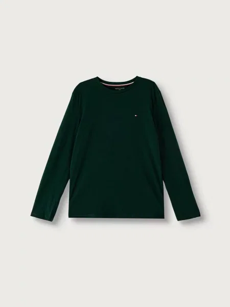 Тениска с дълъг ръкав Tommy Hilfiger зелено