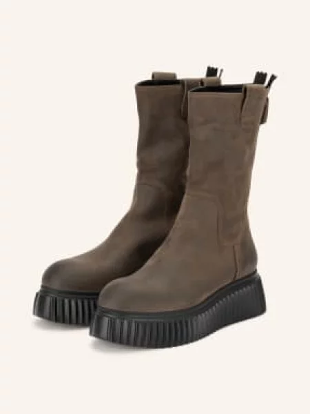 Agl Boots Na Platformě Milagros tmavě / stříbrná šedá