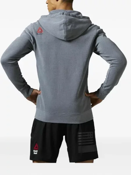 Fitness hanorac cu fermoar Reebok gri