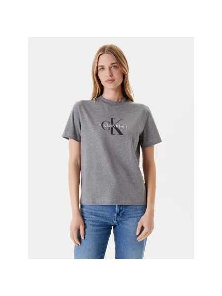 Calvin Klein Jeans Marškinėliai Hero Classic Regular Fit pilka