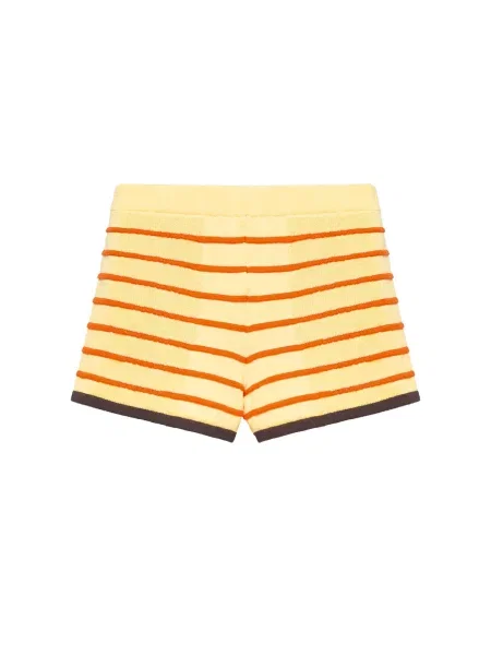 Pull&Bear Pantaloni galben deschis / intens roșu