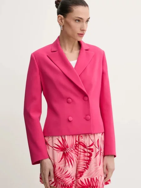Сако Liu Jo с двуредно закопчаване розово