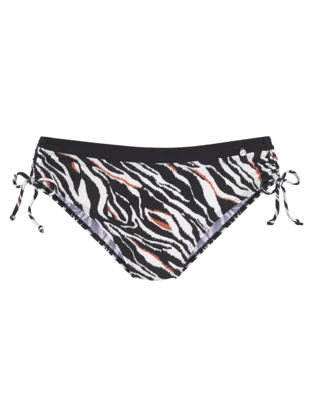 S.Oliver Slip costum de baie / maro ruginiu / crem negru