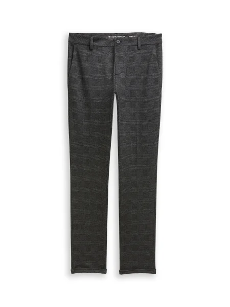 TOM TAILOR DENIM Chino kalhoty šedá černá