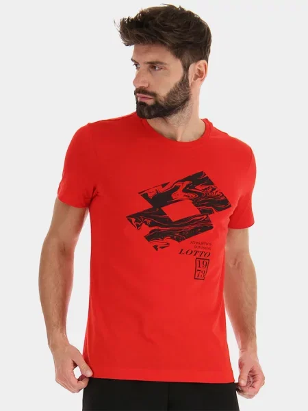 Футболка Lotto бавовна/поліестер червоний