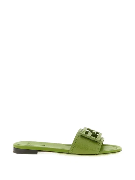 Sandale Fendi fără toc verde