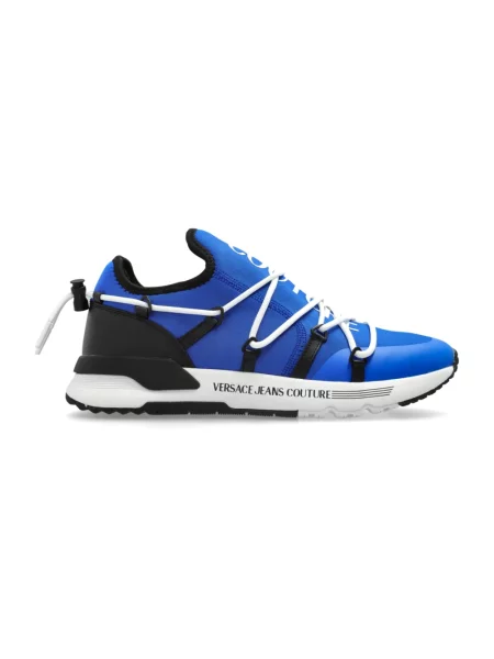 Sneakersy Versace Jeans Couture z logo niebieskie