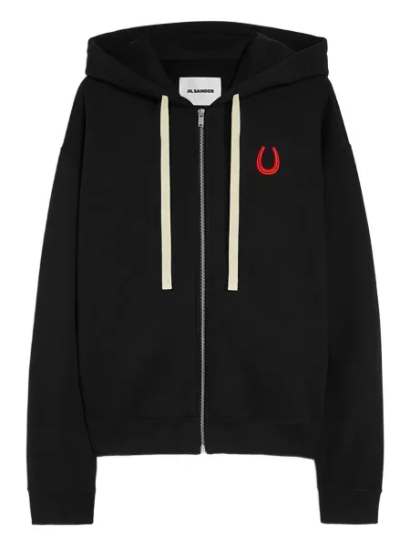 Hanorac cu glugă Jil Sander negru