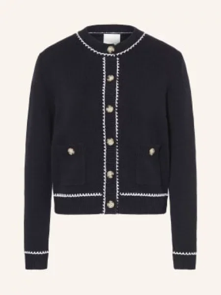 Allude Kardigan blau biały