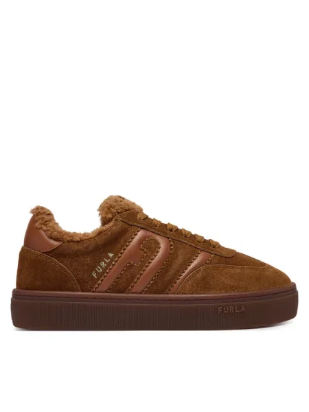 Sneakersy Furla brązowe