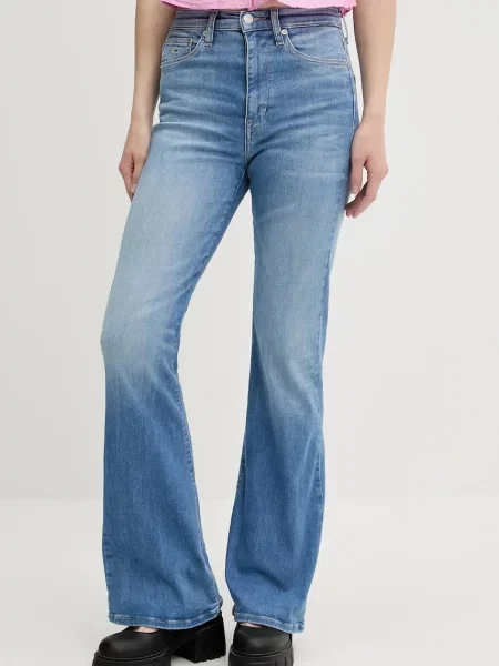 Tommy Jeans jeans high waist albastru