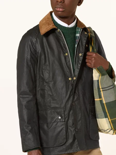Barbour Polní Bunda Festive Ashby khaki hnědá