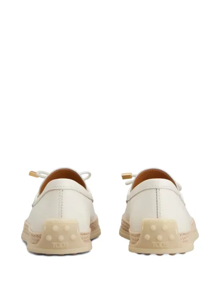 Pantofi loafer Tod's din dantelă alb