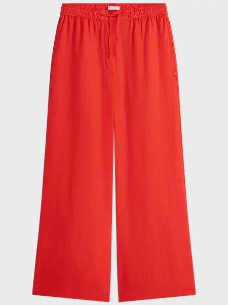 Льняные брюки Tommy Hilfiger красные