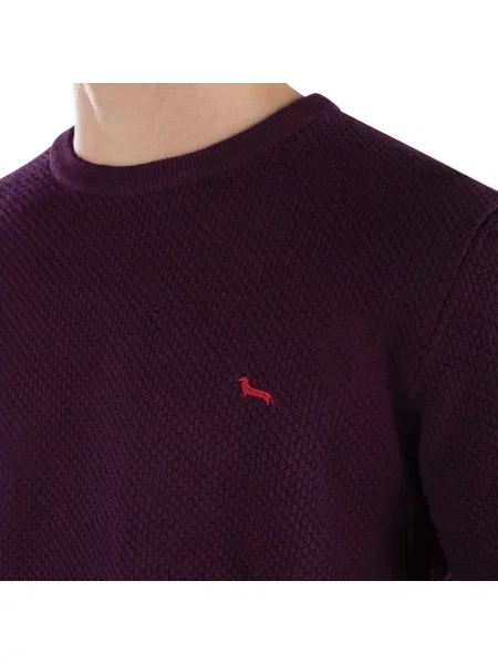 Dzianinowy sweter Harmont & Blaine fioletowy
