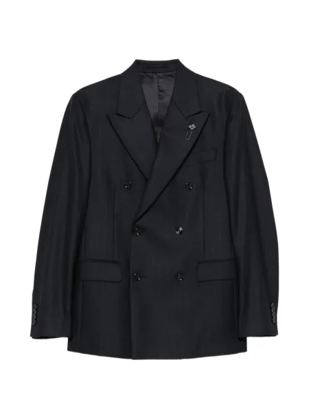 Costum Lardini cu două rânduri de nasturi albastru