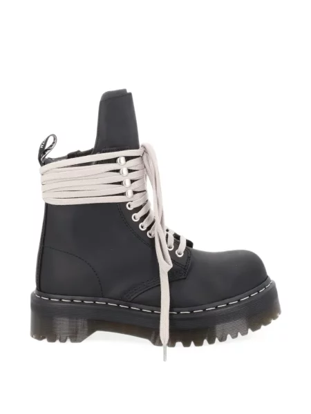 Botine Dr. Martens cu șireturi cu platformă din dantelă negru