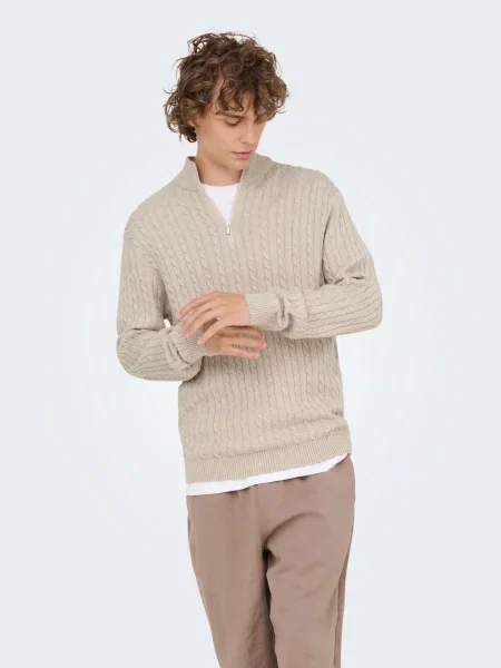 Only & Sons Pulover ONSLoui' bej