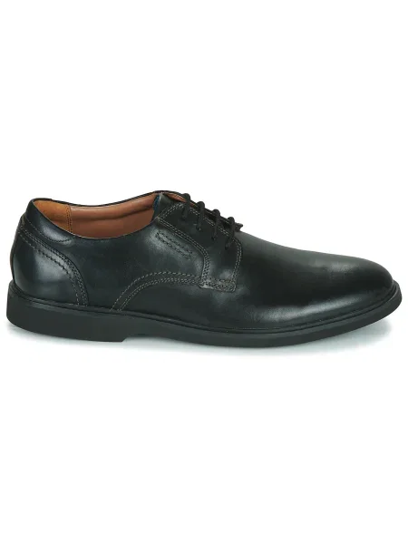Čipkované tenisky Clarks čierna