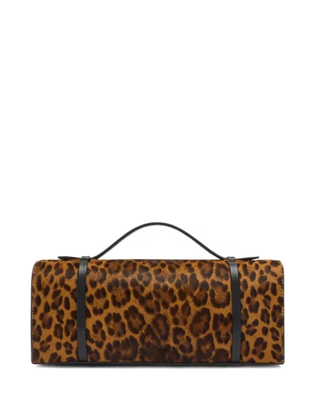 Top Malone Souliers cu imagine cu model leopard maro