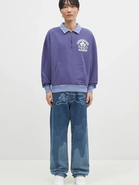 Кофта ICECREAM Cone Man Quarter Zip з принтом фіолетовий