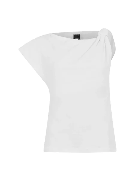 Lniany top Pinko biały