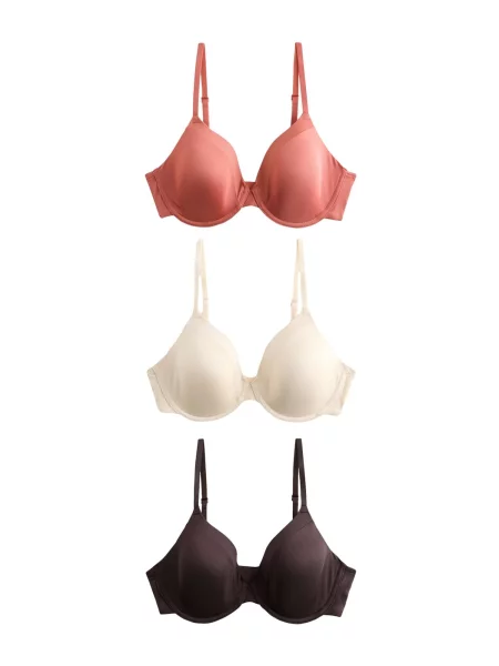 Next Sutien Ultimate Comfort crem / maro / ruginiu roșu