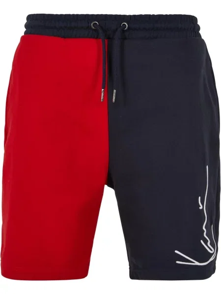 Urban Classics Pantaloni bleumarin / roșu alb