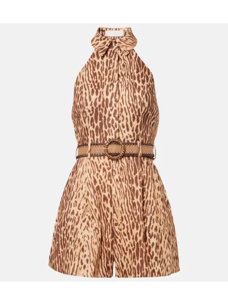 Salopetă Zimmermann de in cu imagine