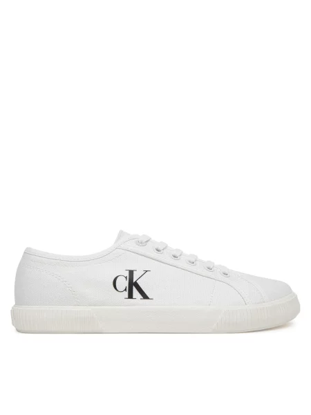 Calvin Klein Jeans Teniși Ess Vulc Low Cv Mg Wn alb
