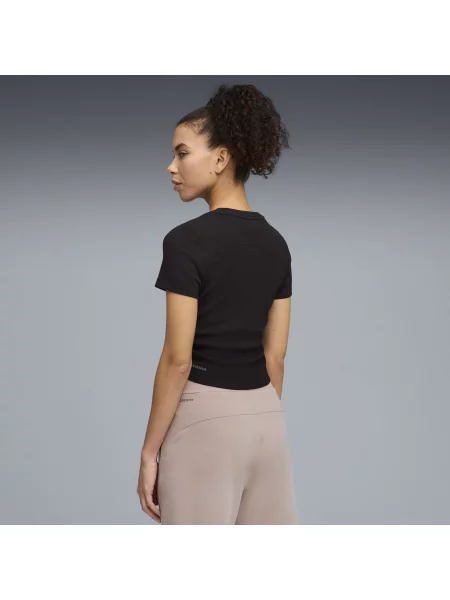 PUMA koszulka treningowa CLOUDSPUN Ribbed o dopasowanym kroju Odzież XXS czarny